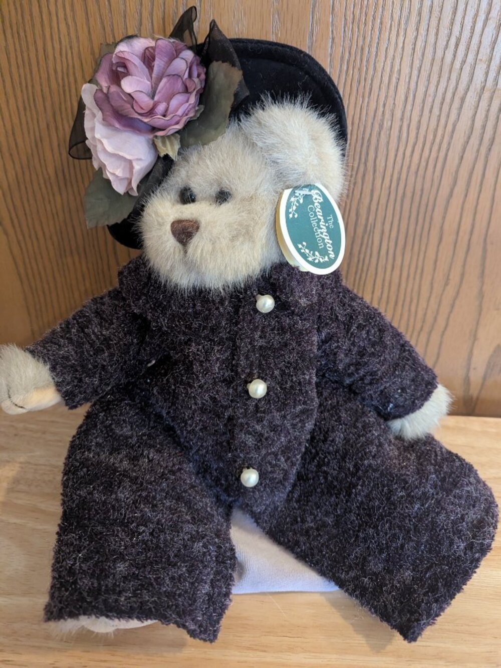 Bridgette Bearington Bear Collection 14" NWT 2002 #1381 Rare Tea Time Purple